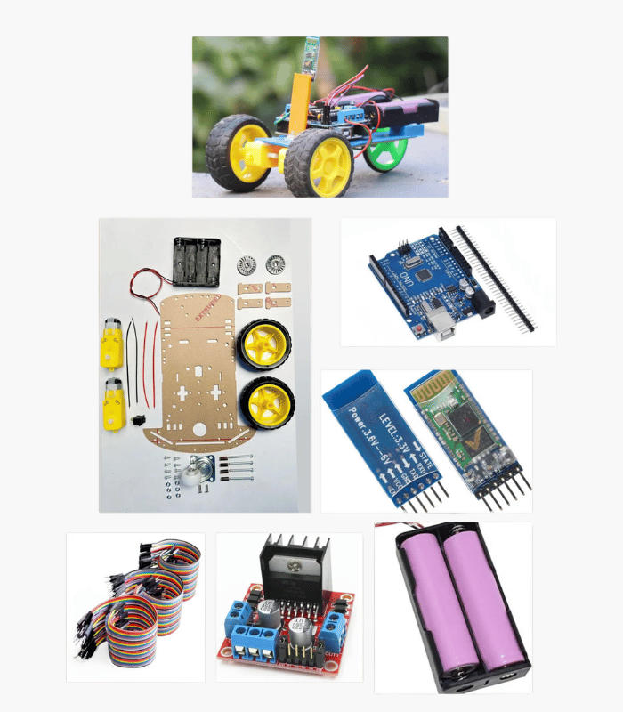 2 Wheel Mobile Controlled Robot Car Kit